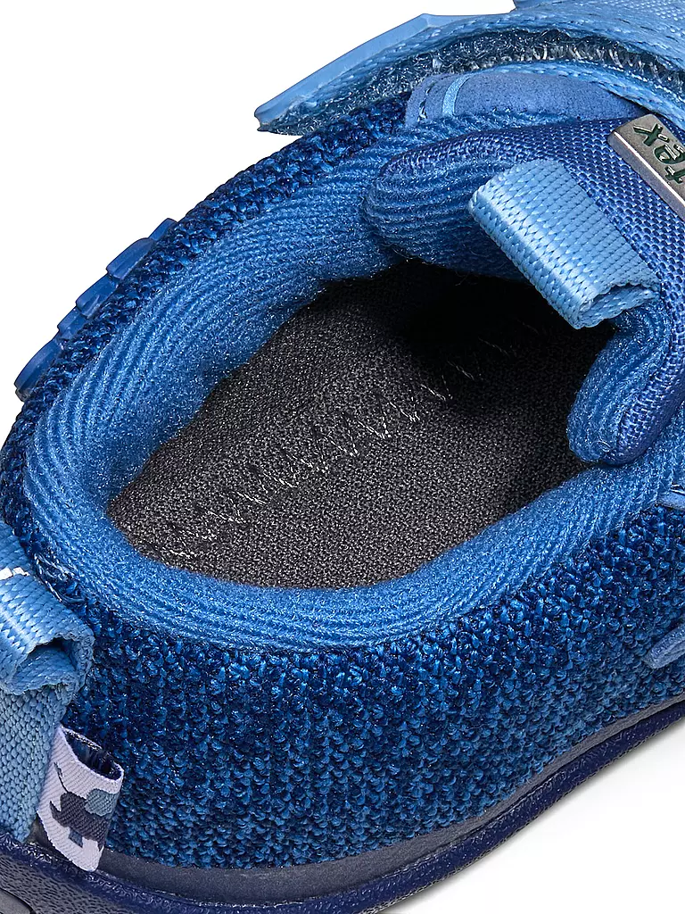 AFFENZAHN | Kinder Barfußschuhe - Übergangsschuhe KNIT HAPPY Elefant | petrol