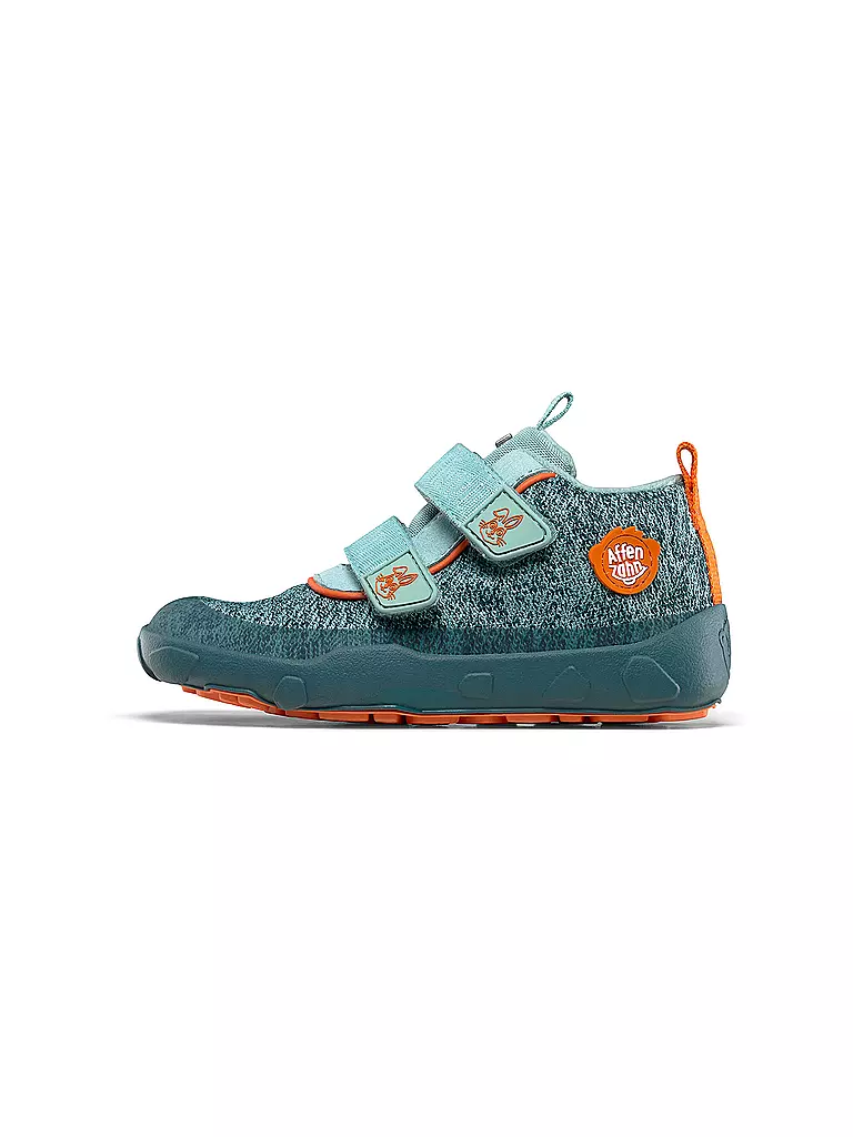 AFFENZAHN | Kinder Barfußschuhe - Übergangsschuhe KNIT HAPPY Hase | hellblau
