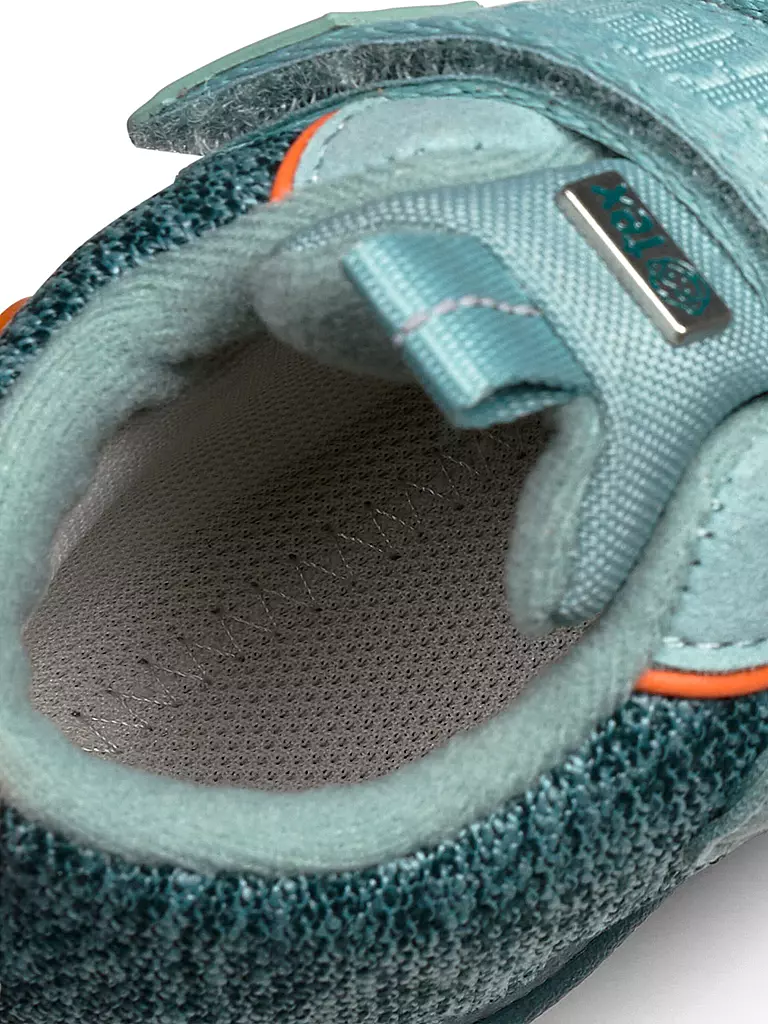 AFFENZAHN | Kinder Barfußschuhe - Übergangsschuhe KNIT HAPPY Hase | hellblau