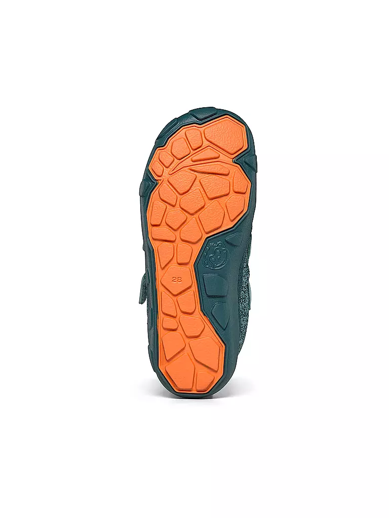 AFFENZAHN | Kinder Barfußschuhe - Übergangsschuhe KNIT HAPPY Hase | hellblau