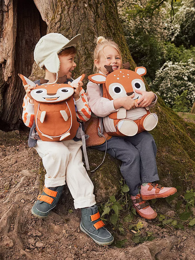 AFFENZAHN | Kinder Barfußschuhe - Übergangsschuhe KNIT HAPPY Reh | hellbraun