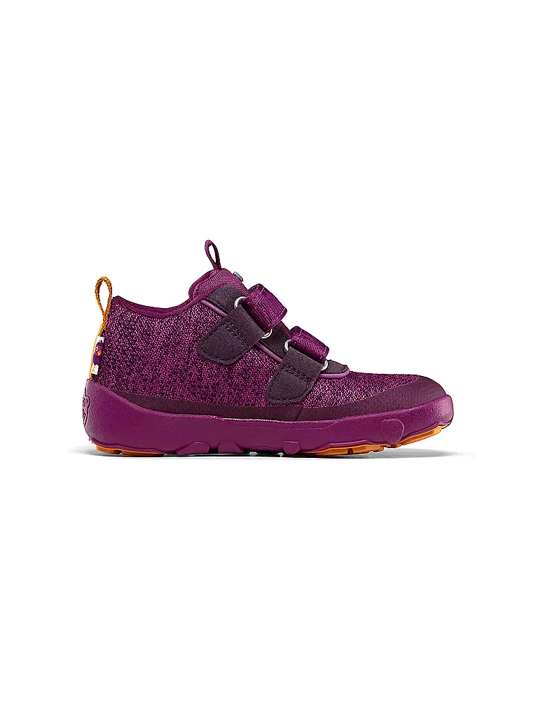 AFFENZAHN | Kinder Barfußschuhe - Übergangsschuhe KNIT HAPPY Vogel | beere