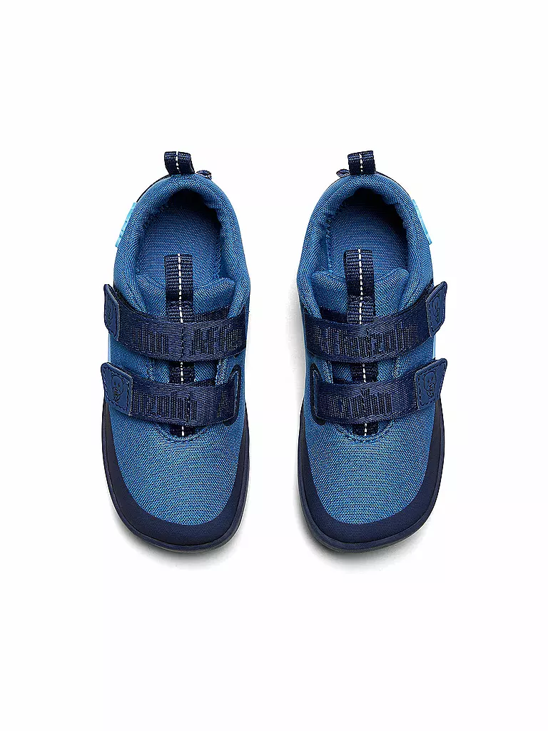 AFFENZAHN | Kinder Barfußschuhe Cotton Lucky BÄR | blau