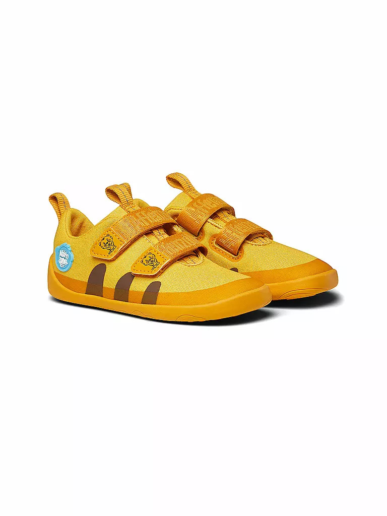 AFFENZAHN | Kinder Barfußschuhe Cotton Lucky TIGER | gelb