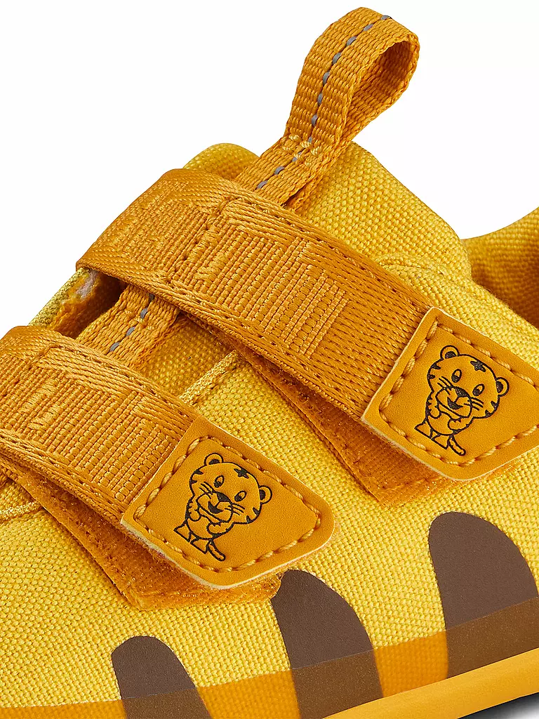 AFFENZAHN | Kinder Barfußschuhe Cotton Lucky TIGER | gelb