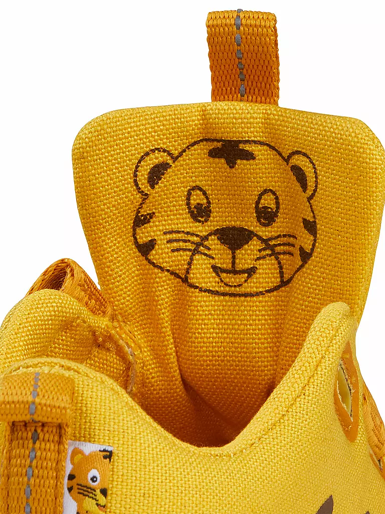 AFFENZAHN | Kinder Barfußschuhe Cotton Lucky TIGER | gelb