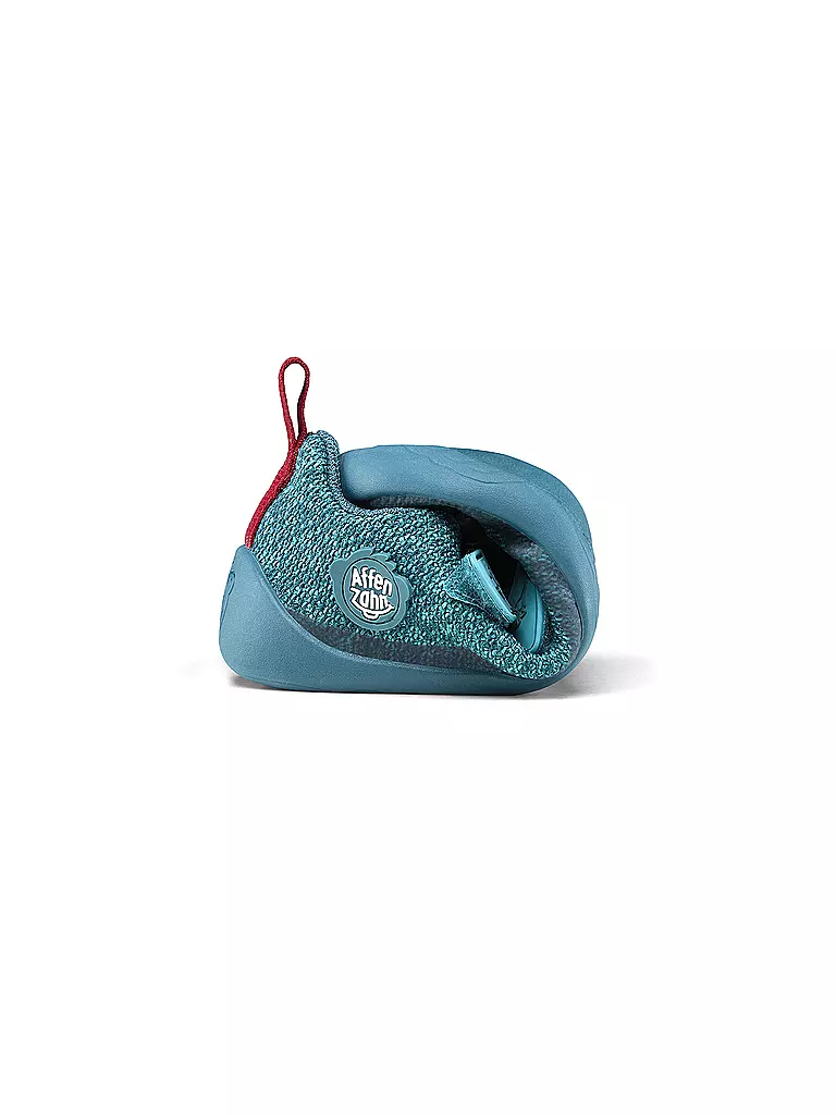 AFFENZAHN | Kinder Barfußschuhe KNIT HAPPY Hai | türkis