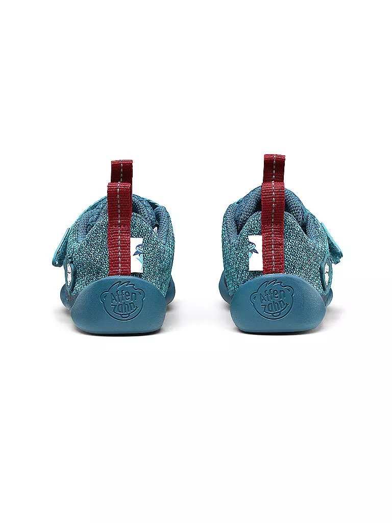 AFFENZAHN | Kinder Barfußschuhe KNIT HAPPY Hai | türkis