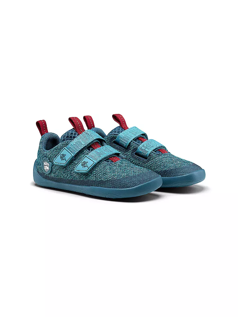 AFFENZAHN | Kinder Barfußschuhe KNIT HAPPY Hai | türkis