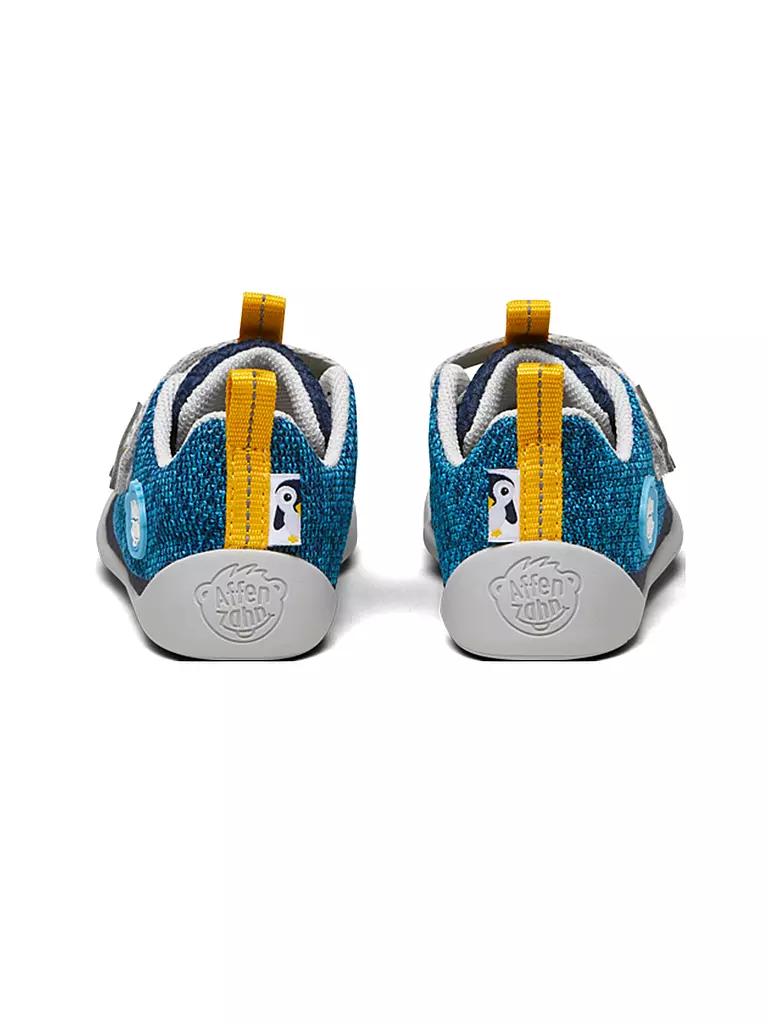 AFFENZAHN | Kinder Barfußschuhe KNIT HAPPY Pinguin | türkis