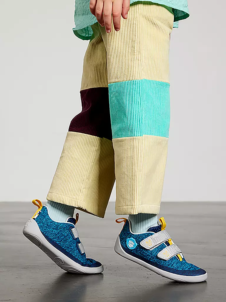 AFFENZAHN | Kinder Barfußschuhe KNIT HAPPY Pinguin | türkis