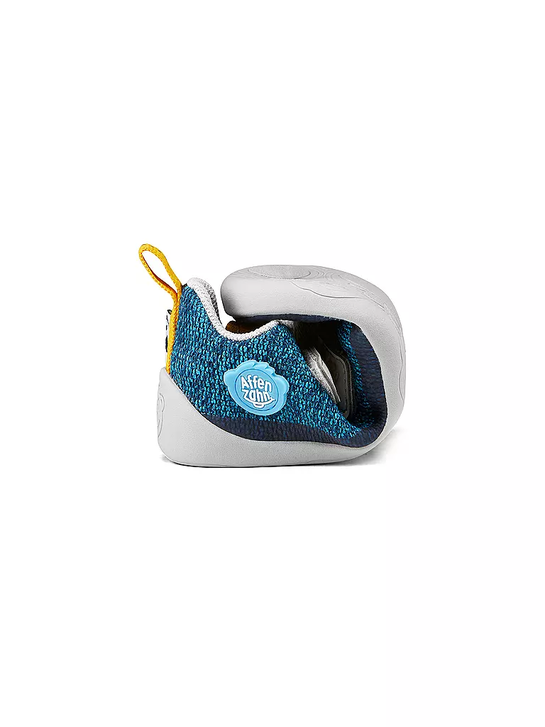 AFFENZAHN | Kinder Barfußschuhe Knit PENGUIN | blau