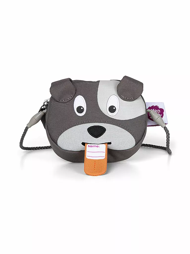 AFFENZAHN | Kinder Geldbeutel "Hugo Hund" | grau