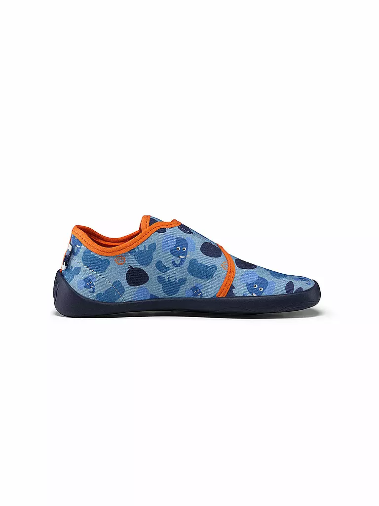 AFFENZAHN | Kinder Hausschuhe MOVY ELEFANT | blau