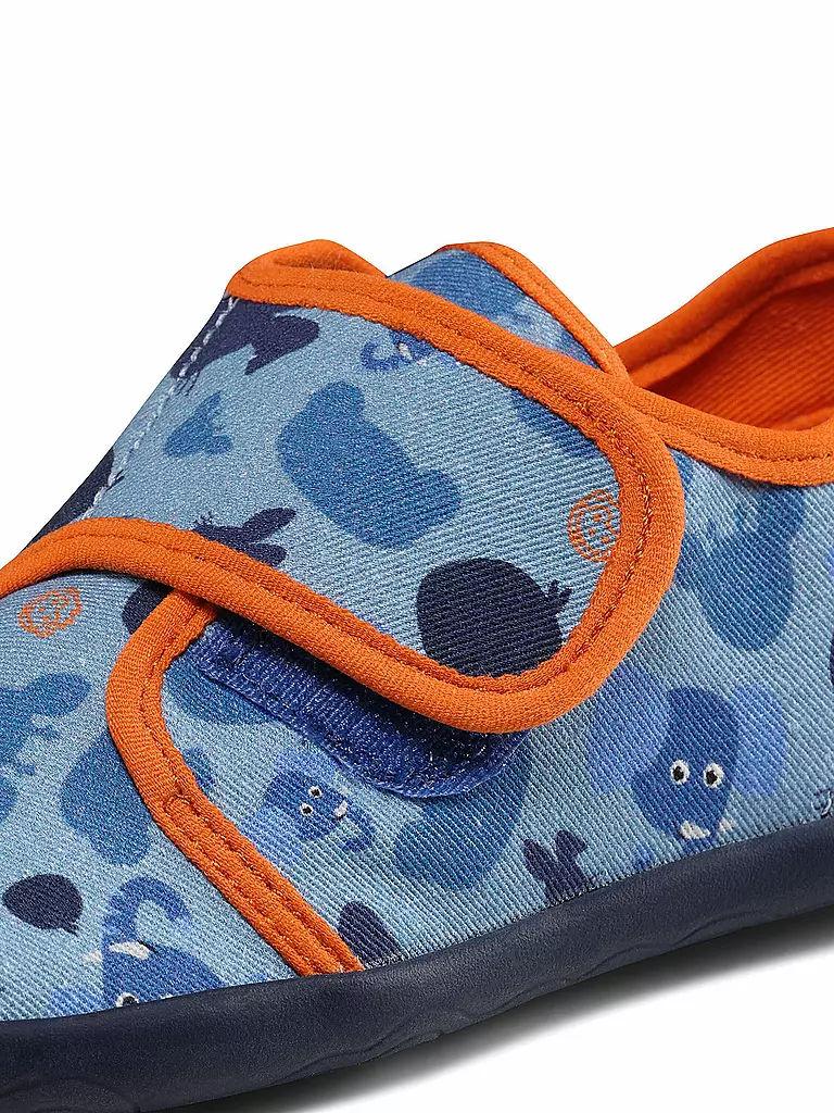 AFFENZAHN | Kinder Hausschuhe MOVY ELEFANT | blau