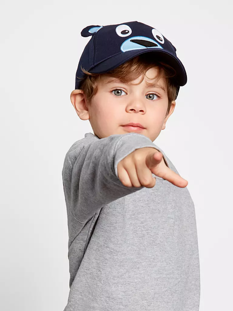 AFFENZAHN | Kinder Kappe Bär  M | blau