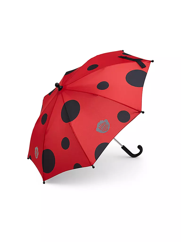 AFFENZAHN | Kinder Regenschirm Marienkäfer | rot