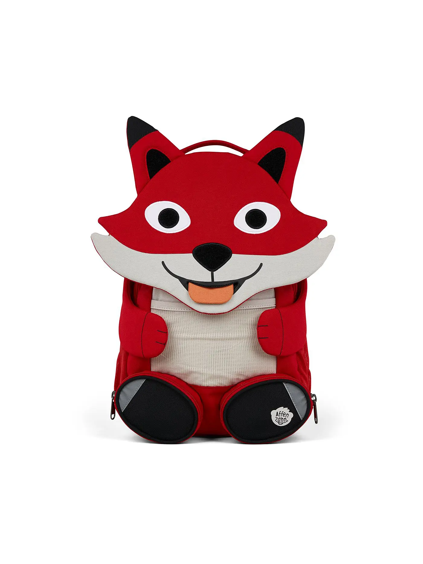 AFFENZAHN | Kinder Rucksack Große Freunde - Katze | rot