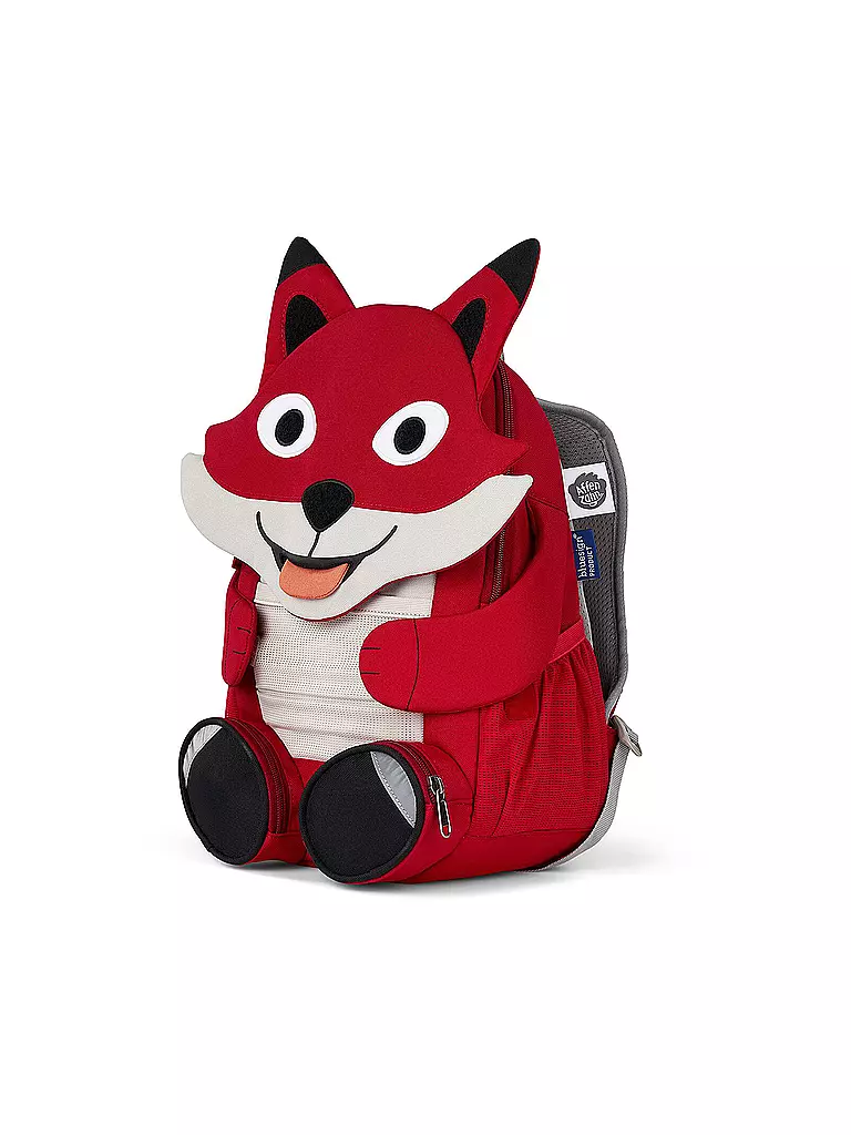 AFFENZAHN | Kinder Rucksack Große Freunde - Fuchs | rot