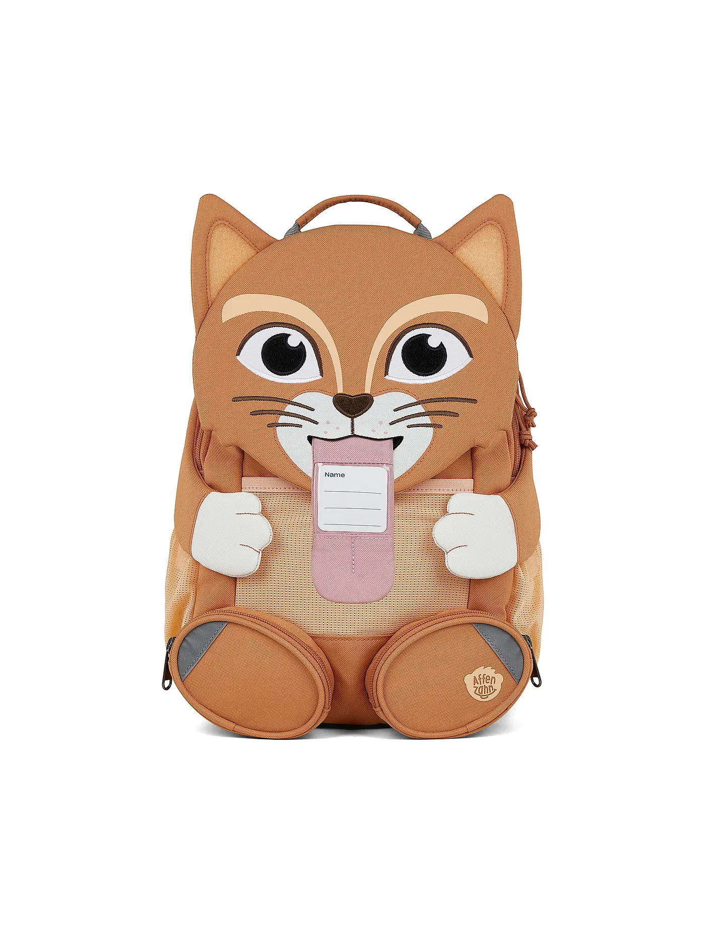 AFFENZAHN | Kinder Rucksack Große Freunde - Katze | braun