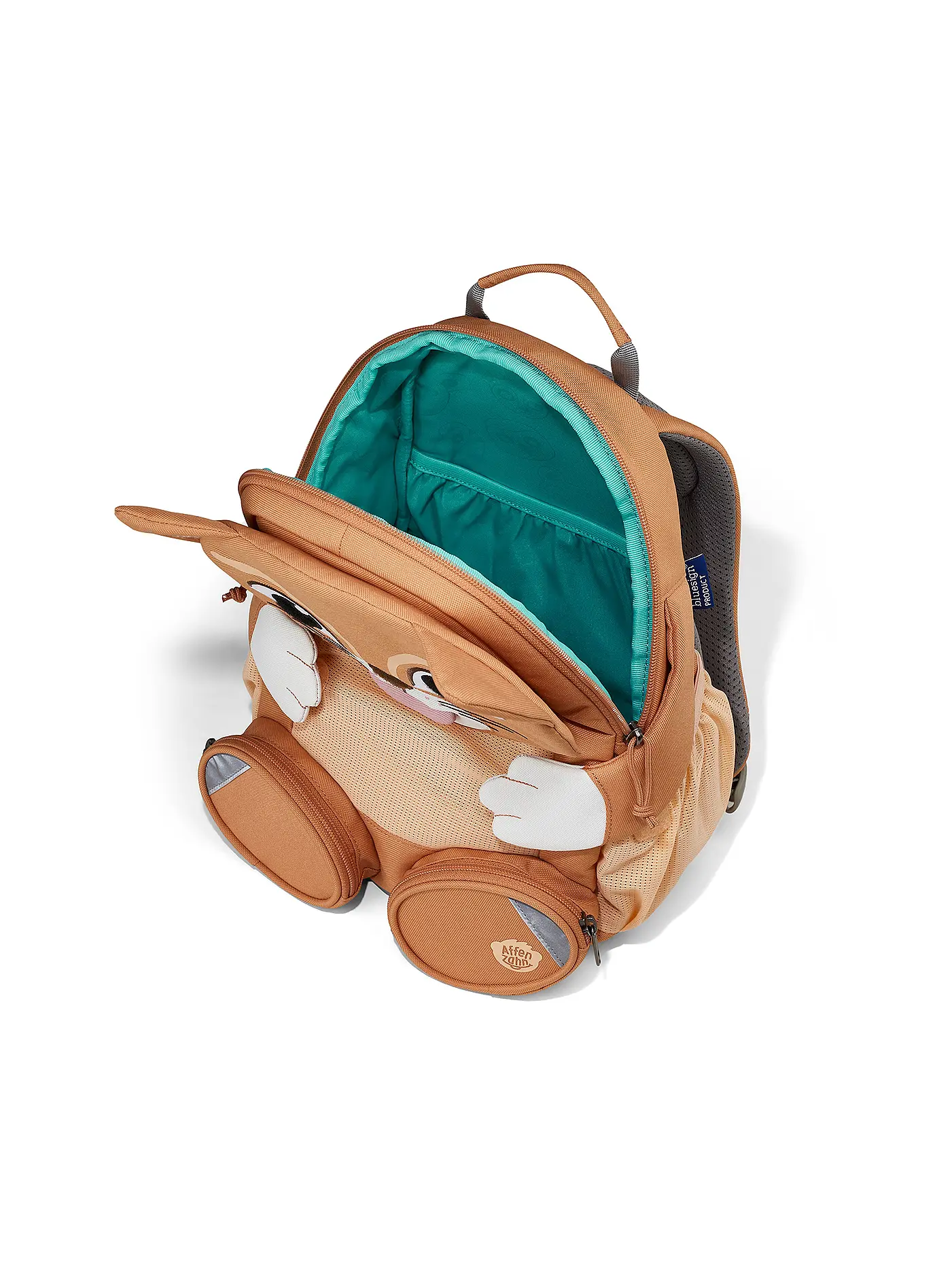 AFFENZAHN | Kinder Rucksack Große Freunde - Katze | braun