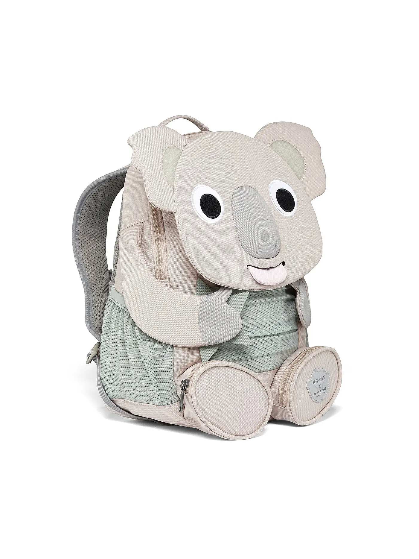AFFENZAHN | Kinder Rucksack Große Freunde - Koala | grau