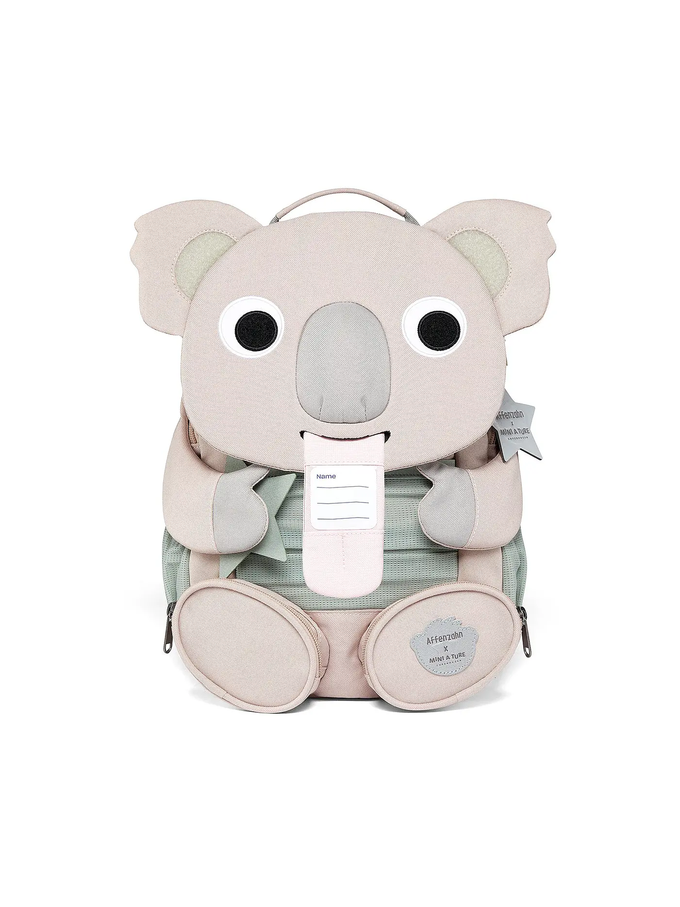 AFFENZAHN | Kinder Rucksack Große Freunde - Koala | grau