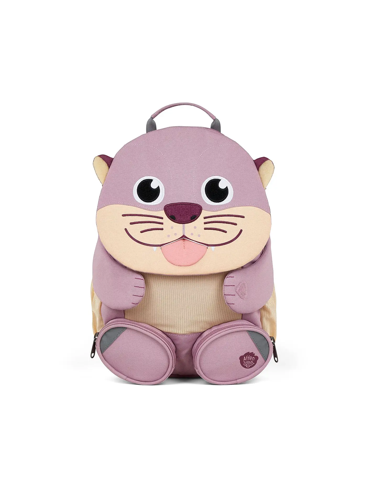 AFFENZAHN | Kinder Rucksack Große Freunde - Katze | lila