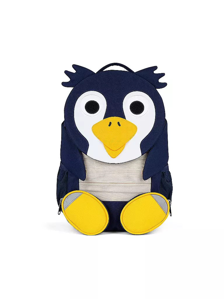 AFFENZAHN | Kinder Rucksack Große Freunde - Pinguin | dunkelblau