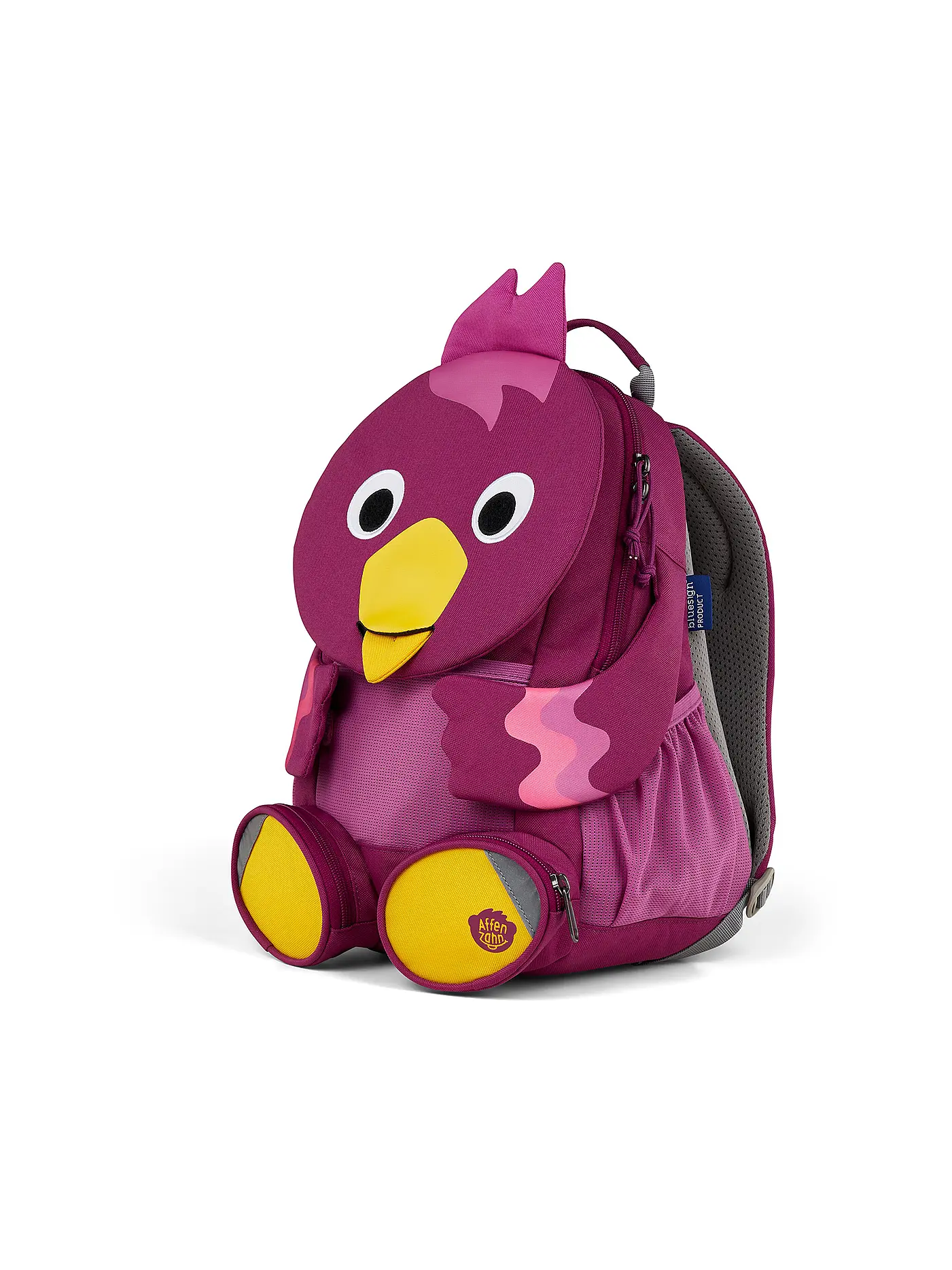 AFFENZAHN | Kinder Rucksack Große Freunde - Vogel | beere