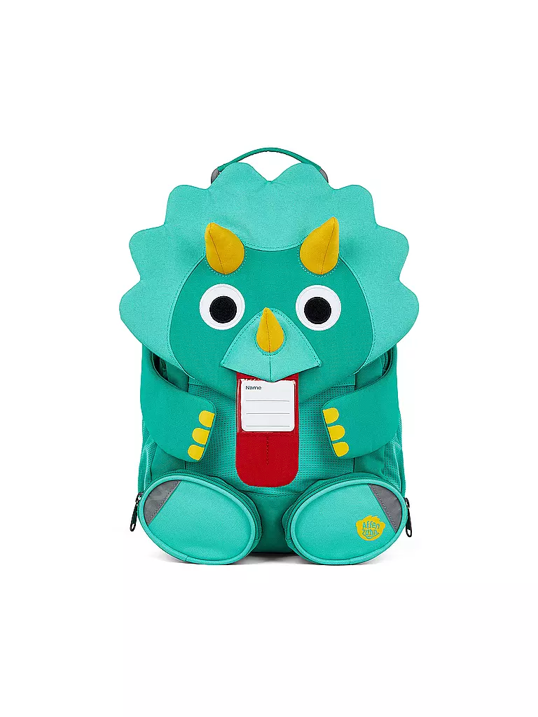 AFFENZAHN | Kinder Rucksack Großer Freund -  Dinosaurier | grün