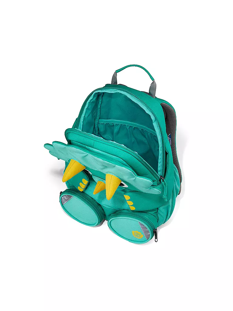 AFFENZAHN | Kinder Rucksack Großer Freund -  Dinosaurier | grün
