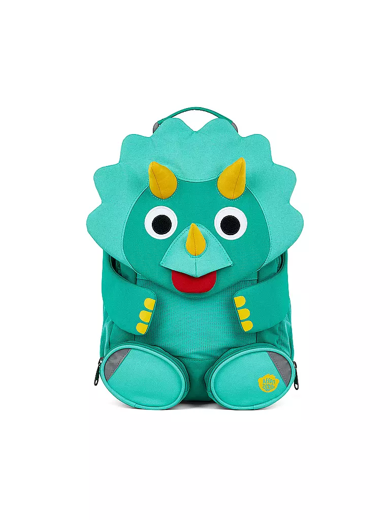 AFFENZAHN | Kinder Rucksack Großer Freund -  Dinosaurier | grün