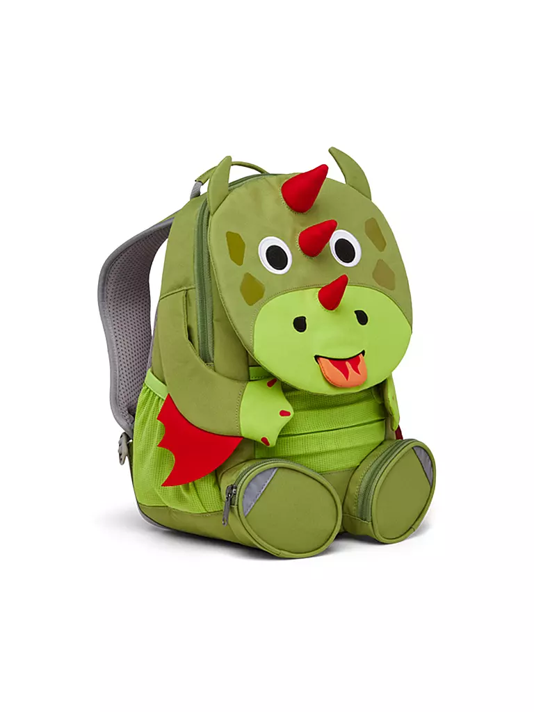 AFFENZAHN | Kinder Rucksack Großer Freund - Drache | grün