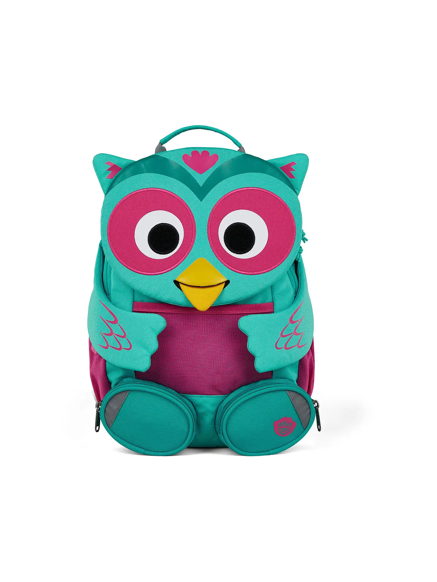 AFFENZAHN | Kinder Rucksack Große Freunde - Katze | türkis