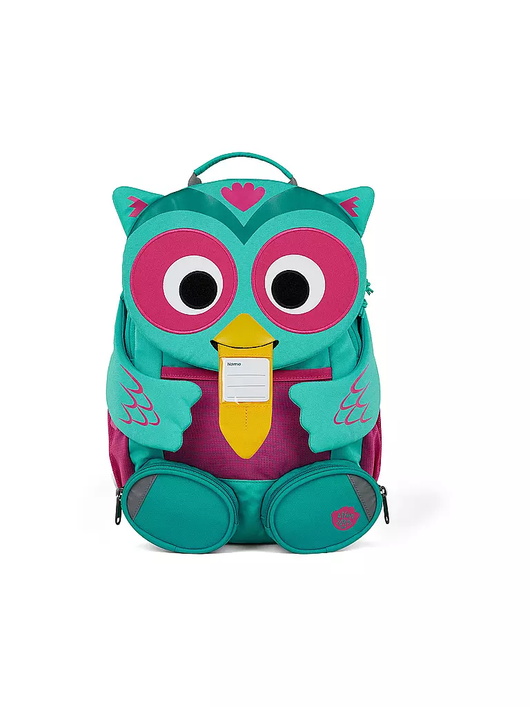 AFFENZAHN | Kinder Rucksack Großer Freund - Eule | blau