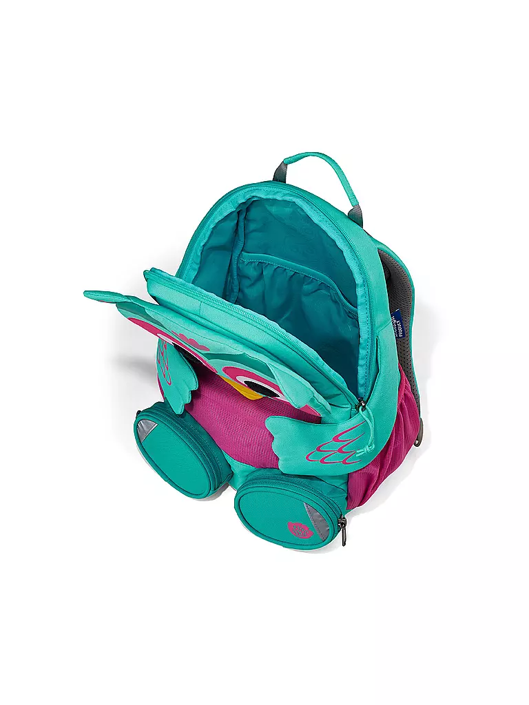 AFFENZAHN | Kinder Rucksack Großer Freund - Eule | blau