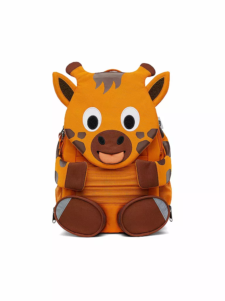 AFFENZAHN | Kinder Rucksack Großer Freund - Giraffe | orange