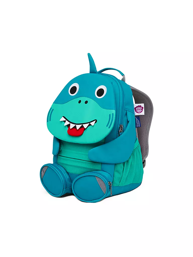 AFFENZAHN | Kinder Rucksack Großer Freund - Hai | blau