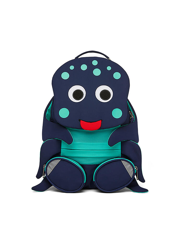 Großer Held Von Troja 6 Buchstaben AFFENZAHN Kinder Rucksack Großer Freund - Oktopus blau