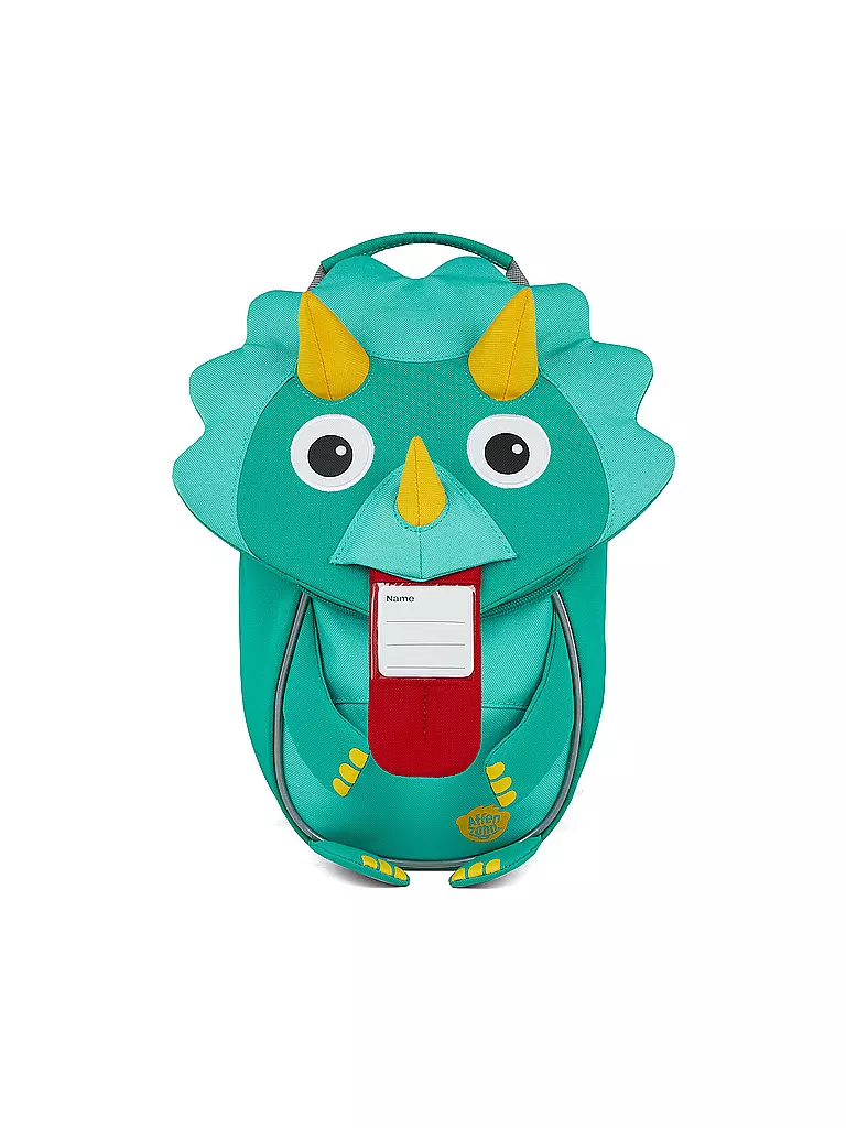 AFFENZAHN | Kinder Rucksack Kleine Freunde - Dinosaurier | türkis