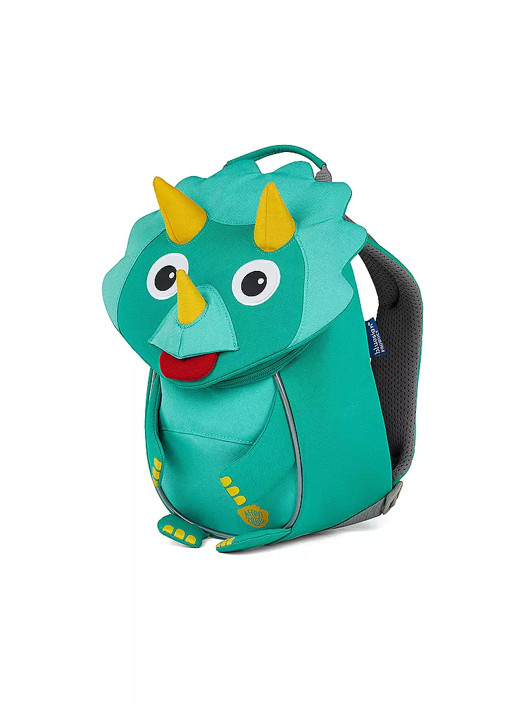 AFFENZAHN | Kinder Rucksack Kleine Freunde - Dinosaurier | türkis