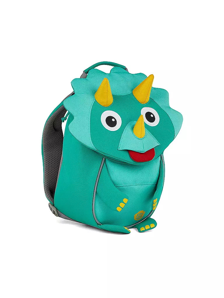 AFFENZAHN | Kinder Rucksack Kleine Freunde - Dinosaurier | türkis