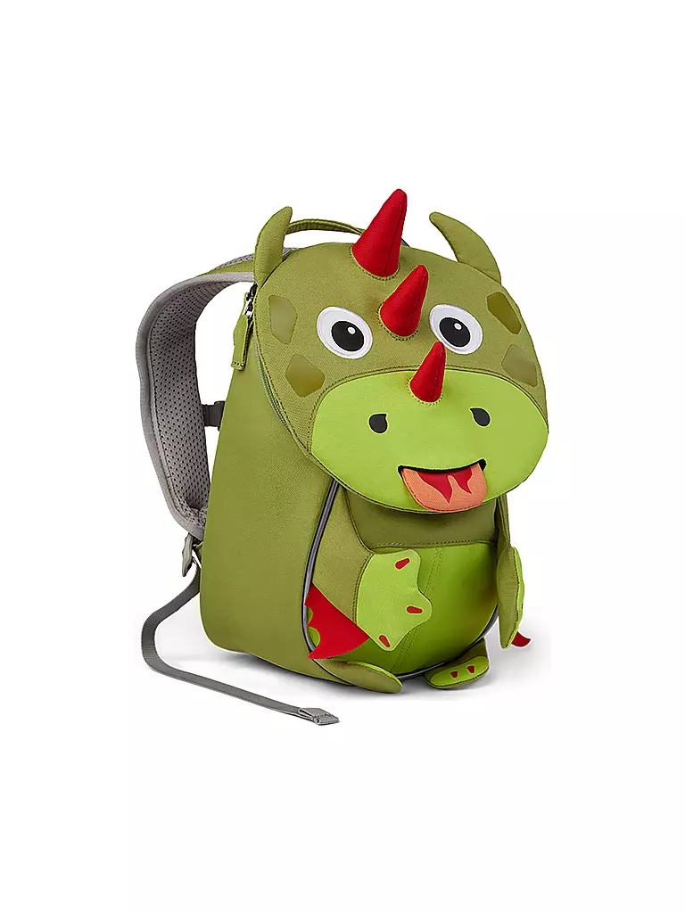 AFFENZAHN | Kinder Rucksack Kleine Freunde - Drache | grün