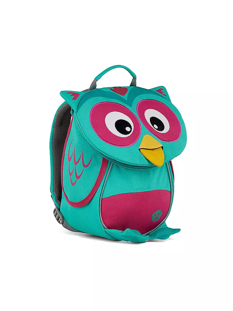 AFFENZAHN | Kinder Rucksack Kleine Freunde - Eule | türkis