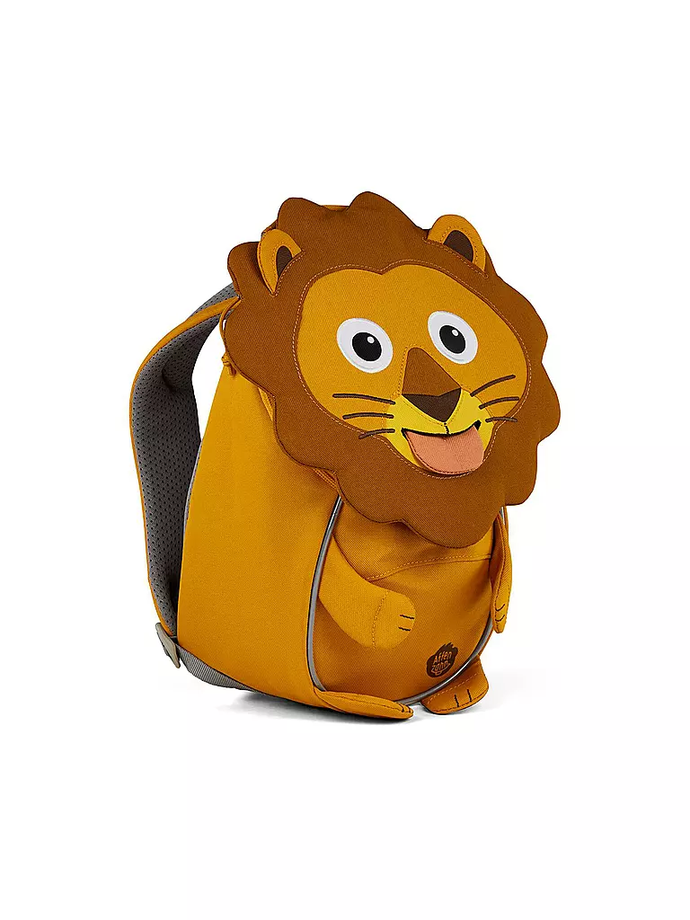 AFFENZAHN | Kinder Rucksack Kleine Freunde - Löwe | orange
