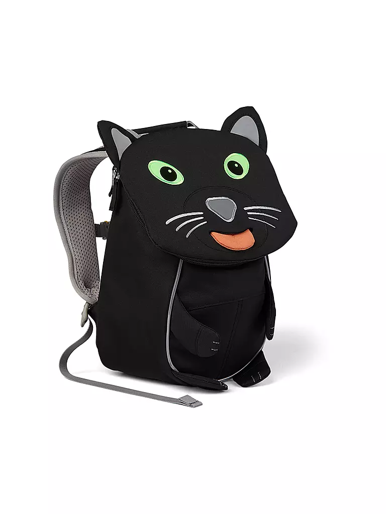 AFFENZAHN | Kinder Rucksack Kleine Freunde - Panther | schwarz