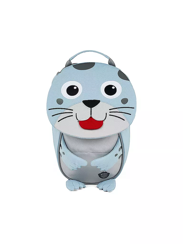 AFFENZAHN | Kinder Rucksack Kleine Freunde - Robbe | hellblau