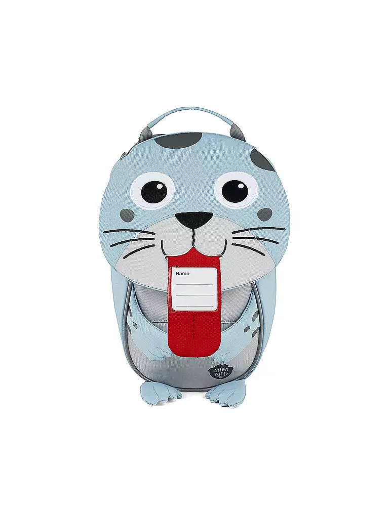 AFFENZAHN | Kinder Rucksack Kleine Freunde - Robbe | hellblau