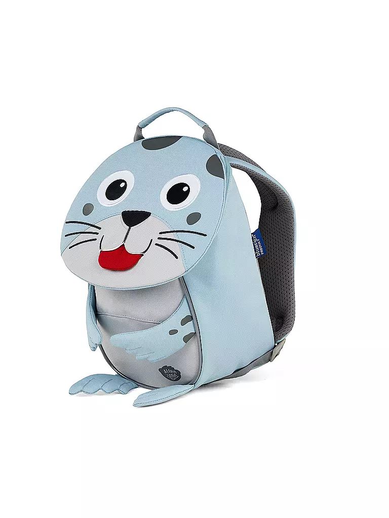 AFFENZAHN | Kinder Rucksack Kleine Freunde - Robbe | hellblau